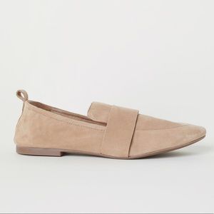 H&M Beige Suede Loafers